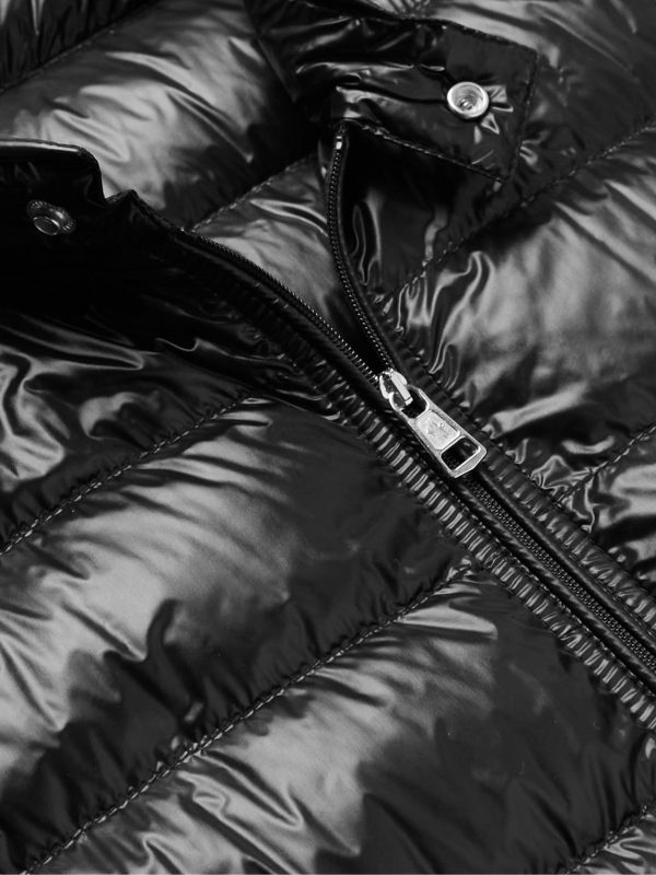 Acorus Logo-Appliquéd Quilted Glossed-Shell Down Jacket - CU