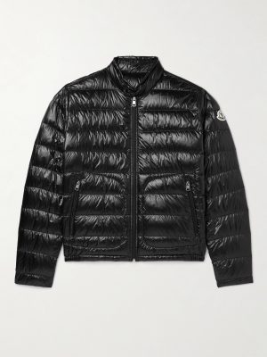 Acorus Logo-Appliquéd Quilted Glossed-Shell Down Jacket Acorus Logo-Appliquéd Quilted Glossed-Shell Down Jacket