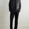 Acorus Logo-Appliquéd Quilted Glossed-Shell Down Jacket - OU
