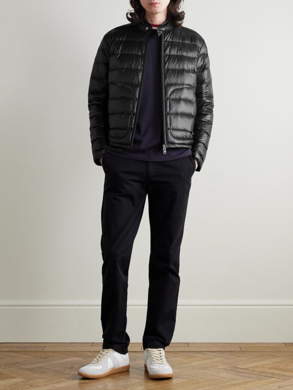 Acorus Logo-Appliquéd Quilted Glossed-Shell Down Jacket - OU