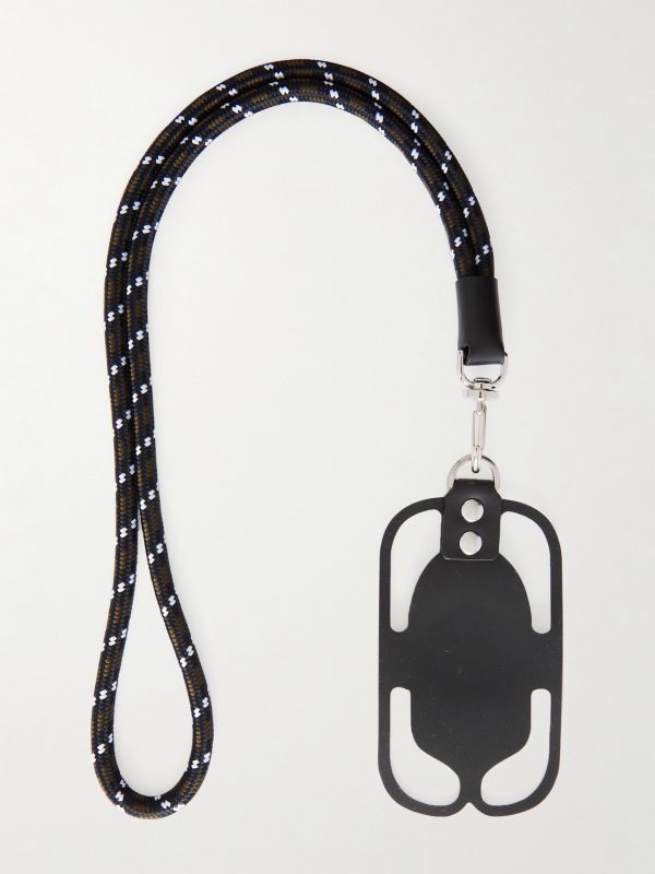 Logo-Appliquéd PVC iPhone 13 Case with Lanyard - E1 Logo-Appliquéd PVC iPhone 13 Case with Lanyard - E1