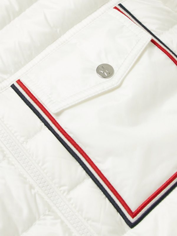 Lihou Grosgrain-Trimmed Quilted Shell Hooded Down Jacket - E1 Lihou Grosgrain-Trimmed Quilted Shell Hooded Down Jacket - E1