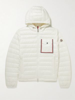 Lihou Grosgrain-Trimmed Quilted Shell Hooded Down Jacket Lihou Grosgrain-Trimmed Quilted Shell Hooded Down Jacket