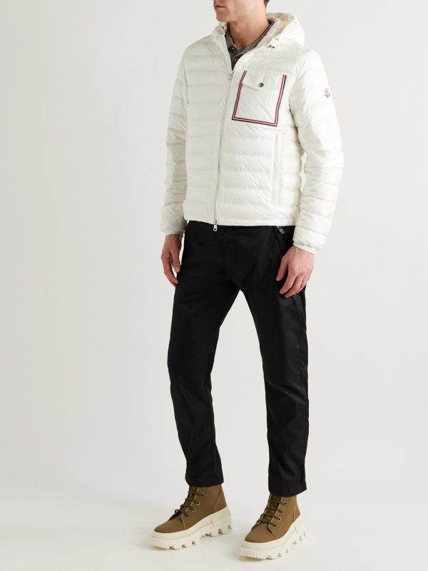 Lihou Grosgrain-Trimmed Quilted Shell Hooded Down Jacket - OU Lihou Grosgrain-Trimmed Quilted Shell Hooded Down Jacket - OU