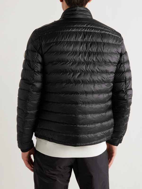 Daniel Grosgrain-Trimmed Quilted Shell Down Jacket - BK Daniel Grosgrain-Trimmed Quilted Shell Down Jacket - BK