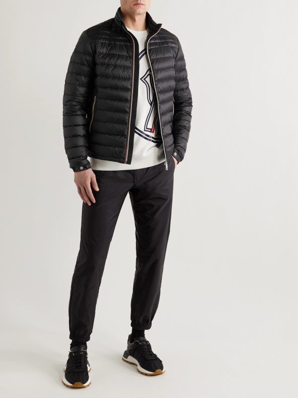 Daniel Grosgrain-Trimmed Quilted Shell Down Jacket - OU Daniel Grosgrain-Trimmed Quilted Shell Down Jacket - OU