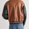 Teddy Oversized Logo-Appliquéd Leather Bomber Jacket - BK Teddy Oversized Logo-Appliquéd Leather Bomber Jacket - BK