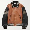 Teddy Oversized Logo-Appliquéd Leather Bomber Jacket Teddy Oversized Logo-Appliquéd Leather Bomber Jacket