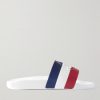 Basile Logo-Embossed Striped Rubber Slides