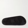 Basile Logo-Embossed Striped Rubber Slides - E1