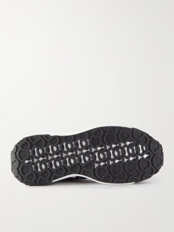 Compassor Mesh-Trimmed Nubuck and Suede Sneakers - E2 Compassor Mesh-Trimmed Nubuck and Suede Sneakers - E2