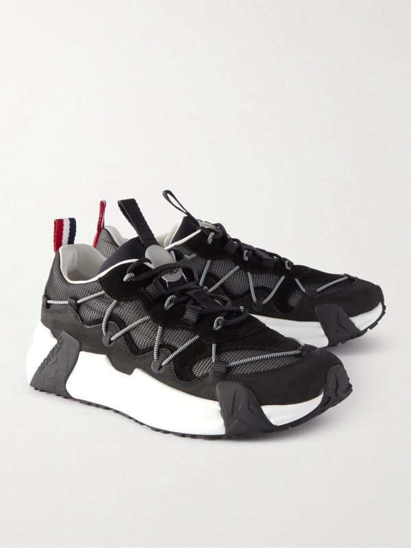 Compassor Mesh-Trimmed Nubuck and Suede Sneakers - FR Compassor Mesh-Trimmed Nubuck and Suede Sneakers - FR