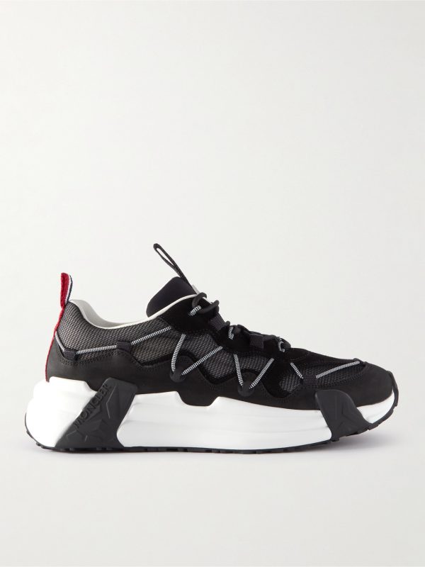 Compassor Mesh-Trimmed Nubuck and Suede Sneakers Compassor Mesh-Trimmed Nubuck and Suede Sneakers