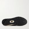 990 Leather-Trimmed Suede and Mesh Sneakers - E1 990 Leather-Trimmed Suede and Mesh Sneakers - E1
