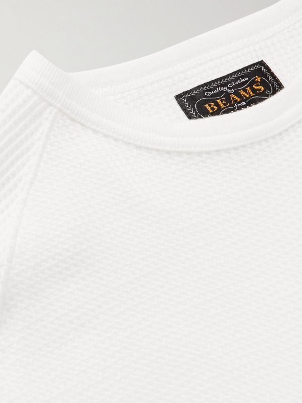 Slim-Fit Waffle-Knit Cotton T-Shirt - CU