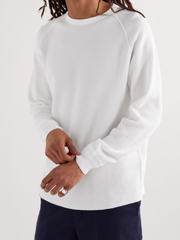 Slim-Fit Waffle-Knit Cotton T-Shirt - FR