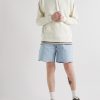 Wide-Leg Distressed Cotton-Gabardine Bermuda Shorts - OU