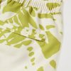 Straight-Leg Mid-Length Irregular Botanical Printed Recycled Swim Shorts - E1 Straight-Leg Mid-Length Irregular Botanical Printed Recycled Swim Shorts - E1