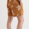 Straight-Leg Mid-Length Leaf-Print Recycled Swim Shorts - BK Straight-Leg Mid-Length Leaf-Print Recycled Swim Shorts - BK