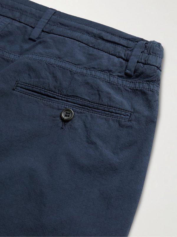 Straight-Leg Cotton-Seersucker Drawstring Shorts - CU Straight-Leg Cotton-Seersucker Drawstring Shorts - CU