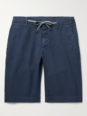 Straight-Leg Cotton-Seersucker Drawstring Shorts Straight-Leg Cotton-Seersucker Drawstring Shorts