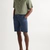 Straight-Leg Cotton-Seersucker Drawstring Shorts - OU Straight-Leg Cotton-Seersucker Drawstring Shorts - OU