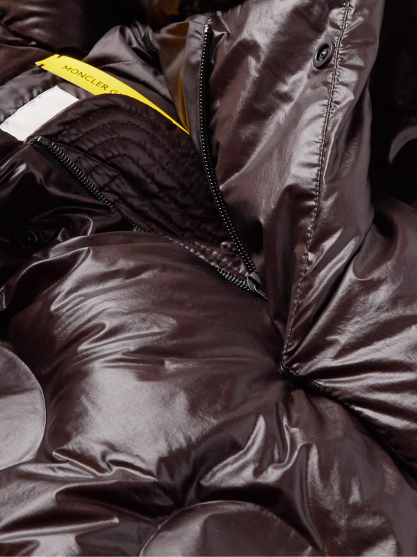 + Dingyun Zhang Iaphia Oversized Quilted Glossed-Shell Hooded Down Coat - CU