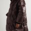+ Dingyun Zhang Iaphia Oversized Quilted Glossed-Shell Hooded Down Coat - FR