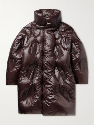 + Dingyun Zhang Iaphia Oversized Quilted Glossed-Shell Hooded Down Coat + Dingyun Zhang Iaphia Oversized Quilted Glossed-Shell Hooded Down Coat