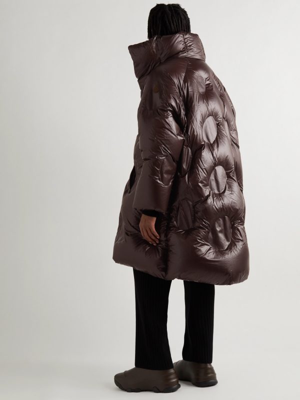 + Dingyun Zhang Iaphia Oversized Quilted Glossed-Shell Hooded Down Coat - OU