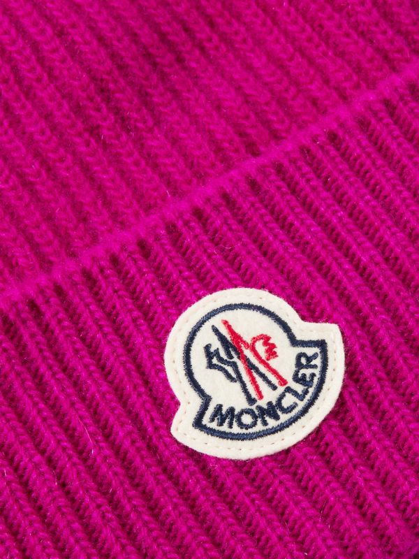 Appliquéd Ribbed Virgin Wool and Cashmere-Blend Beanie - CU Appliquéd Ribbed Virgin Wool and Cashmere-Blend Beanie - CU