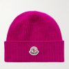 Appliquéd Ribbed Virgin Wool and Cashmere-Blend Beanie Appliquéd Ribbed Virgin Wool and Cashmere-Blend Beanie