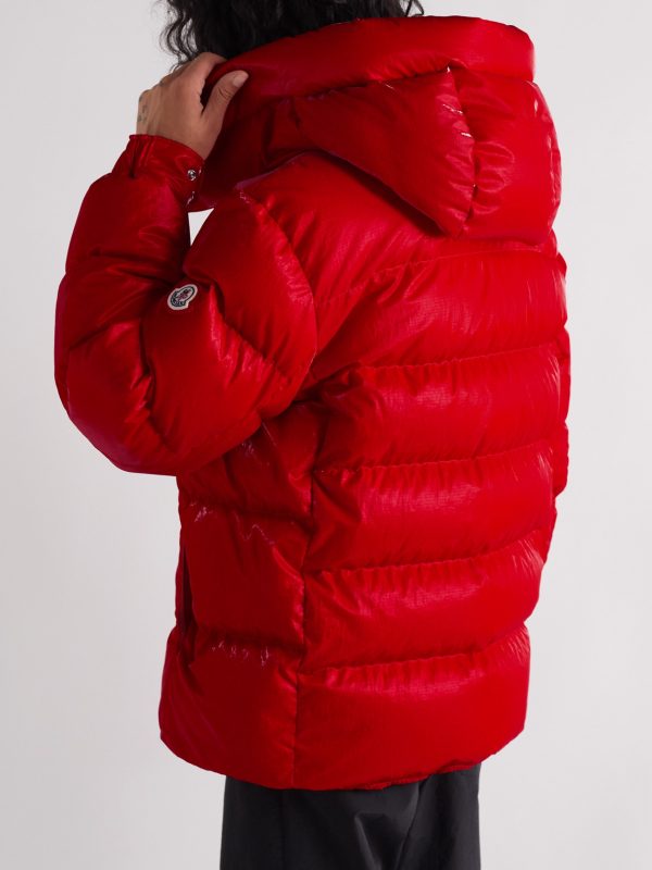 Verdon Quilted Coated Nylon-Ripstop Down Hooded Jacket - BK Verdon Quilted Coated Nylon-Ripstop Down Hooded Jacket - BK