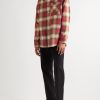 Checked Cotton-Flannel Shirt - OU Checked Cotton-Flannel Shirt - OU