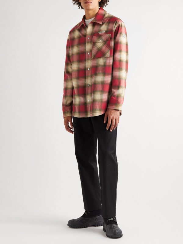Checked Cotton-Flannel Shirt - OU Checked Cotton-Flannel Shirt - OU