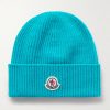 Appliquéd Ribbed Virgin Wool and Cashmere-Blend Beanie Appliquéd Ribbed Virgin Wool and Cashmere-Blend Beanie