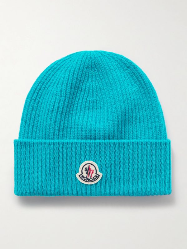 Appliquéd Ribbed Virgin Wool and Cashmere-Blend Beanie Appliquéd Ribbed Virgin Wool and Cashmere-Blend Beanie