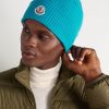 Appliquéd Ribbed Virgin Wool and Cashmere-Blend Beanie - OU Appliquéd Ribbed Virgin Wool and Cashmere-Blend Beanie - OU