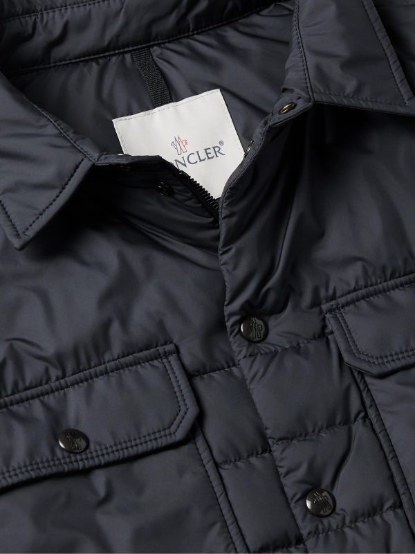 Sanary Logo-Appliquéd Quilted Shell Down Jacket - CU