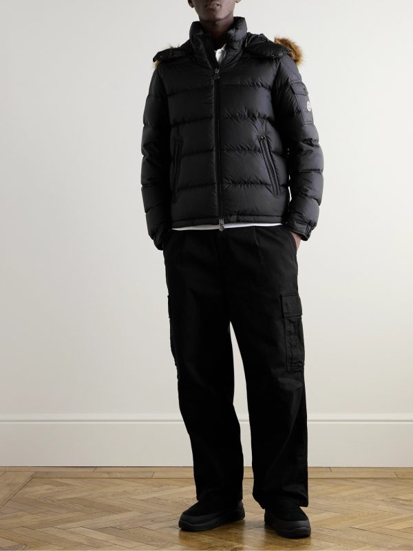 Moncler Mayaf Plush-Trimmed Quilted Shell Down Jacket - OU