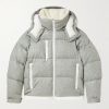 Tarentaise Quilted Virgin Wool-Flannel Hooded Down Jacket Tarentaise Quilted Virgin Wool-Flannel Hooded Down Jacket
