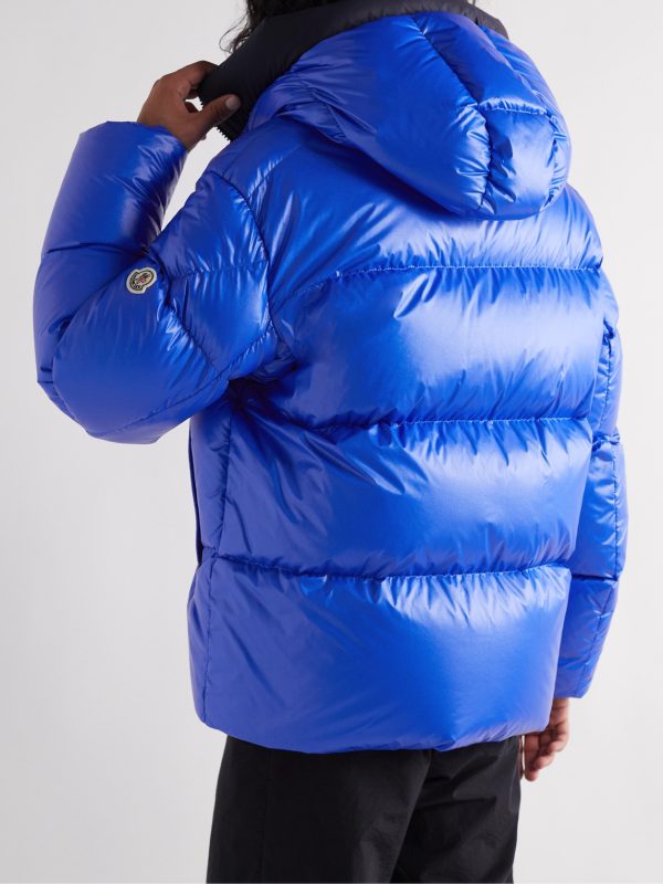 Damavand Quilted Glossed-Shell Hooded Down Jacket - BK
