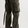Wide-Leg Stretch-Cotton Cargo Trousers - BK