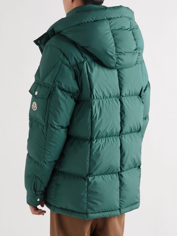Mariveles Logo-Appliquéd Quilted Shell Hooded Down Jacket - BK Mariveles Logo-Appliquéd Quilted Shell Hooded Down Jacket - BK