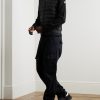 Slim-Fit Panelled Wool-Blend and Quilted Shell Down Zip-Up Cardigan - OU Slim-Fit Panelled Wool-Blend and Quilted Shell Down Zip-Up Cardigan - OU