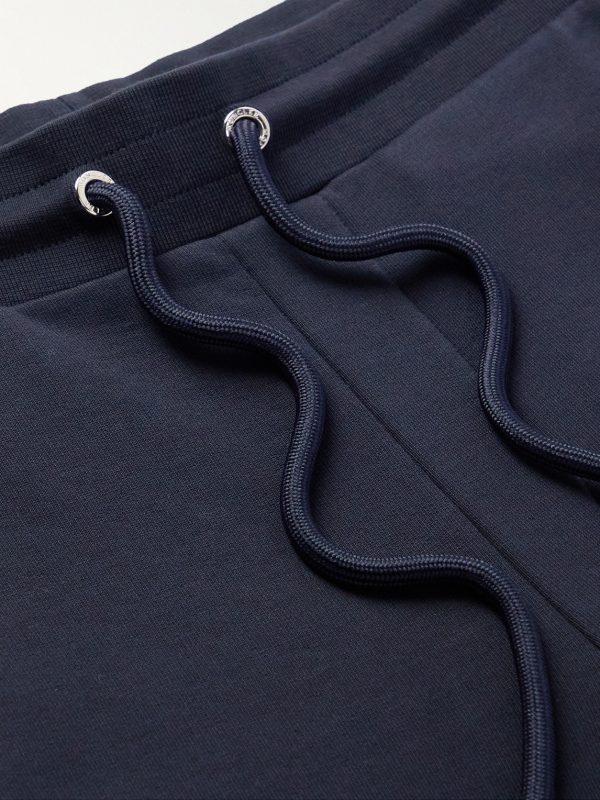 Tapered Logo-Appliquéd Cotton-Jersey Sweatpants - E1 Tapered Logo-Appliquéd Cotton-Jersey Sweatpants - E1