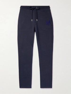 Tapered Logo-Appliquéd Cotton-Jersey Sweatpants Tapered Logo-Appliquéd Cotton-Jersey Sweatpants