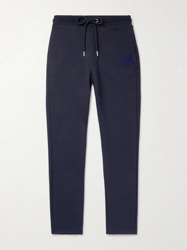 Tapered Logo-Appliquéd Cotton-Jersey Sweatpants Tapered Logo-Appliquéd Cotton-Jersey Sweatpants