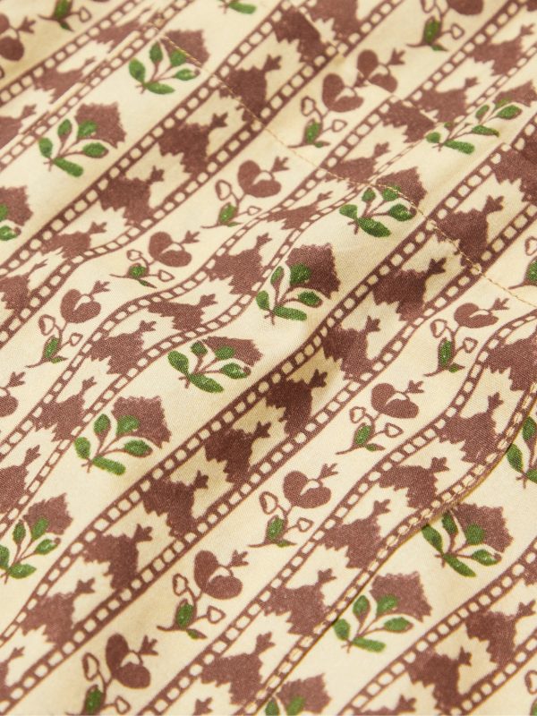 Camp-Collar Printed Cotton-Voile Overshirt - E1