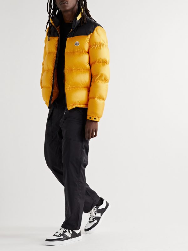 Peuplier Logo-Appliquéd Quilted Shell and Ripstop Down Hooded Jacket - OU Peuplier Logo-Appliquéd Quilted Shell and Ripstop Down Hooded Jacket - OU